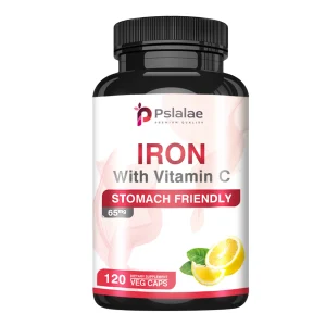 Iron and Vitamin C Supplements - 120 Capsules